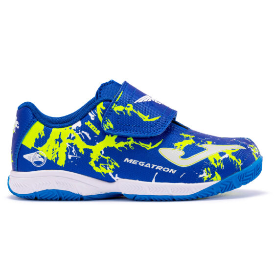 Joma zapatilla indoor junior MEGATRON  azul  velcro